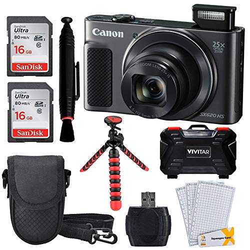 Canon PowerShot SX620 HS Digital Camera (Black) with Wi-Fi Full Accessory Bundle!