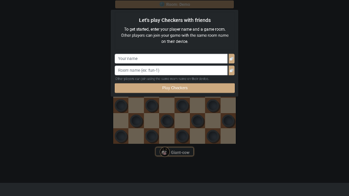 Checkers classic game for long distance relationships