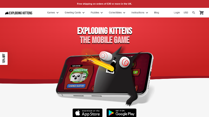 Exploding Kittens - online card game